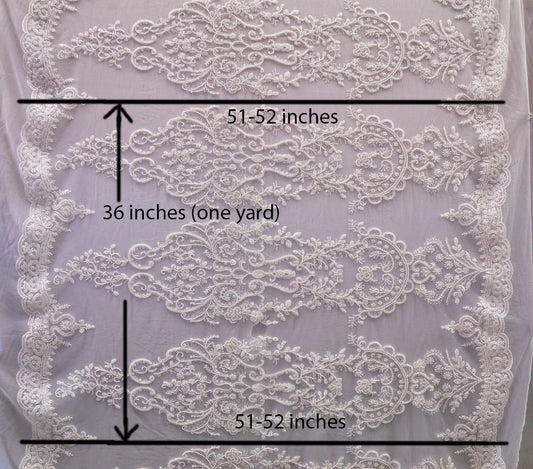 Heavy Hand Beaded Embroidered Flowers # JP 0360