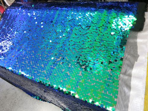 Holographic Square Sequins Mesh # ZS0502