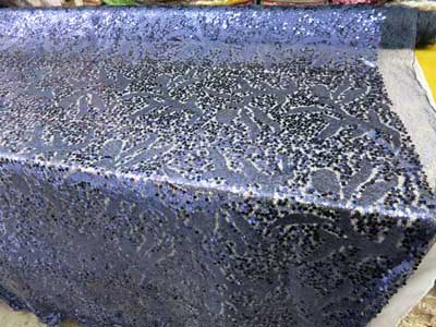 Fuchsia Sequin Spider Mesh # 11EB056