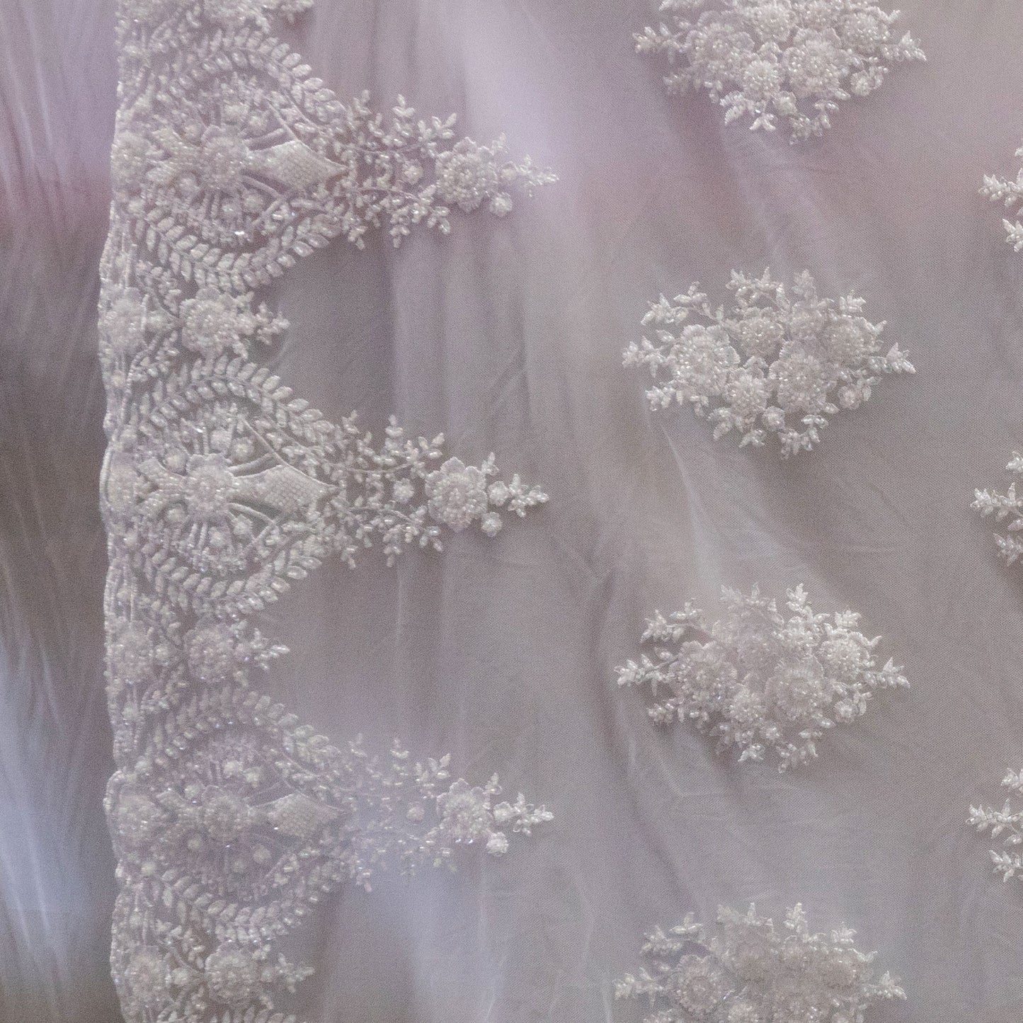 10 Colors, Heavy Hand Beaded Embroidered Flowers UNAN 2202.