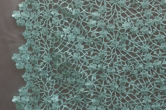 2 Colors, Universe Lace Fabric Bridal Veil Corded Flowers # H62027