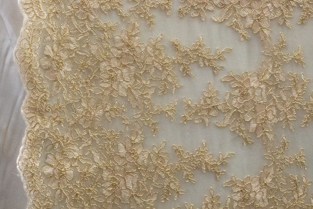 10 Colors, Universe Lace Fabric Bridal Veil Corded Flowers # UNIGR R-255