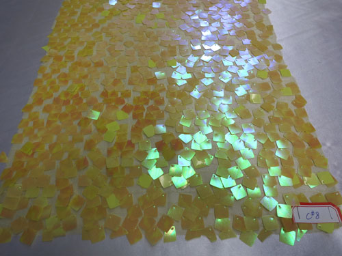 Holographic Square Sequins Mesh # ZS0502