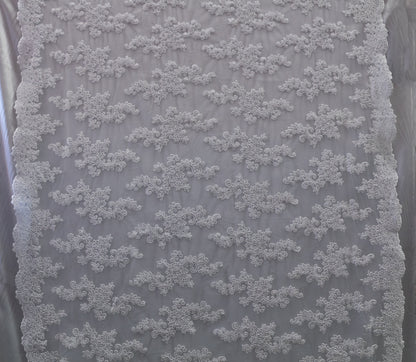 5+ Colors, Universe Lace  Fabric Bridal Veil Corded Flowers # P 2018