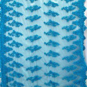 17 Colors, Embroidered Lace With Beads And Sequins  # HT 1027