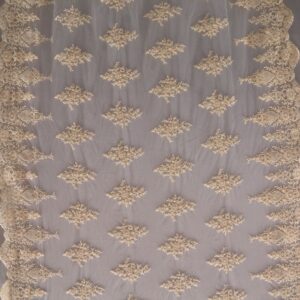 3 Colors, Heavy Hand Beaded Embroidered Flowers UNAN 2201