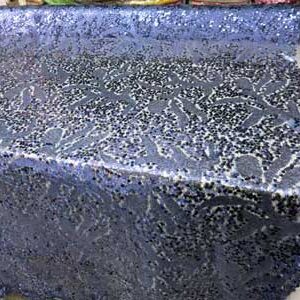 Navy Blue Sequin Spider Mesh  # 11EB056