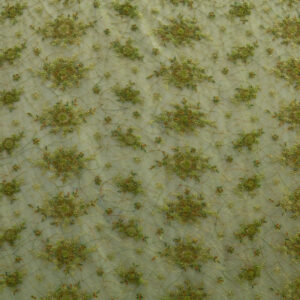 2 Colors, Embroidered Lace with 3D Flowers # SG 3543