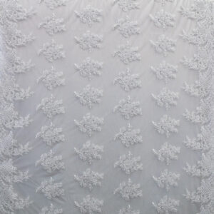 Universe Lace Fabric Bridal Veil Corded Flowers # UNI 1029
