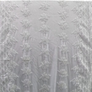 Universe Lace Fabric Bridal Veil Corded Flowers # EMBB 849