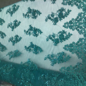 21 colors of Embroidered Lace With Beads And Sequins # HT1027 # 37 Black Gold
